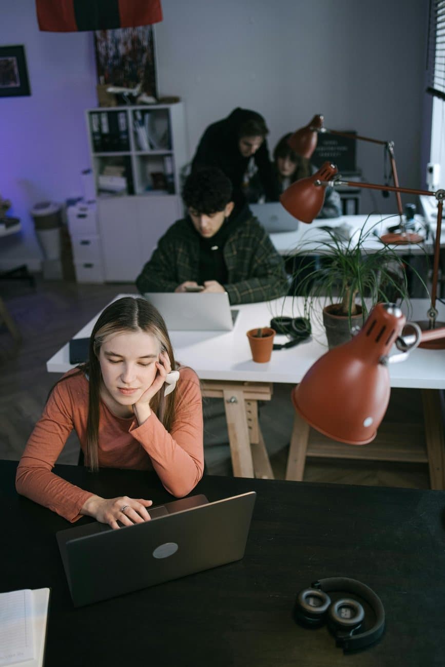 Modern team in a workspace